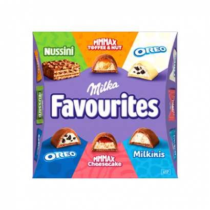 Шоколадови бонбони Милка Фейвъритс 141г 15бр