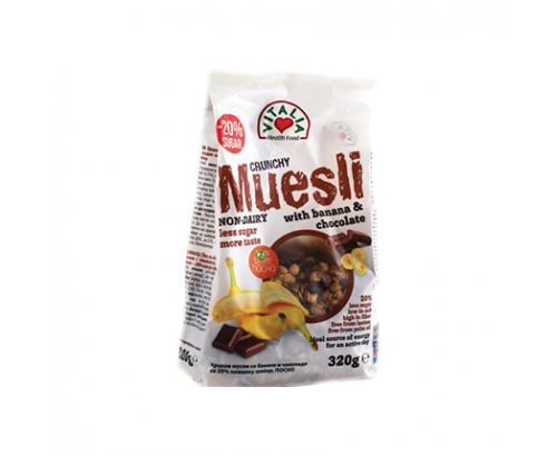 Мюсли Виталия 320г Шоколад и банан Мюсли Виталия 320г Шоколад и банан