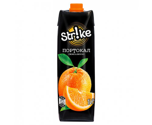 Плодова напитка Страйк 1л Портокал