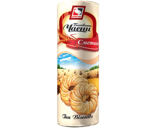 Чаени бисквити Кристал 150г Сметана Чаени бисквити Кристал 150г Сметана