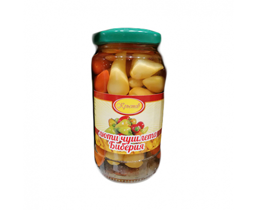 Люти чушки Кръстев 260г Биберия Люти чушки Кръстев 260г Биберия