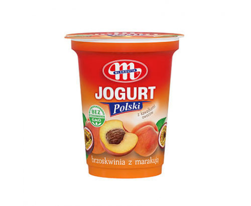 Йогурт Саяна 350мл Праскова и маракуя с цели парченца Йогурт Саяна 350мл Праскова и маракуя с цели парченца