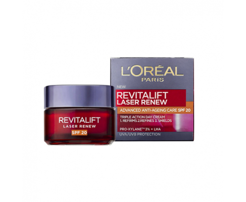Крем за лице Лореал Дермо Ревиталифт Лейзър 50мл SPF20 Крем за лице Лореал Дермо Ревиталифт Лейзър 50мл SPF20