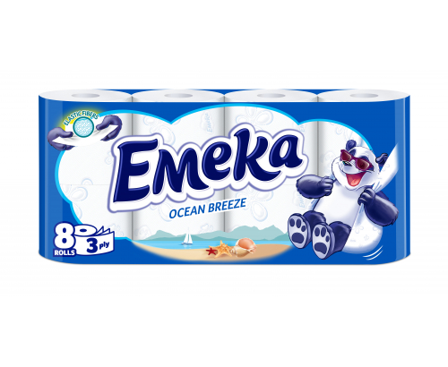 Тоалетна хартия Емека 8бр Брийз Тоалетна хартия Емека 8бр Брийз