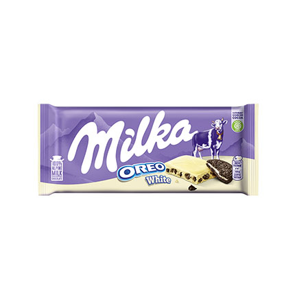Шоколад Милка 100г Орео Бял Шоколад Милка 100г Орео Бял
