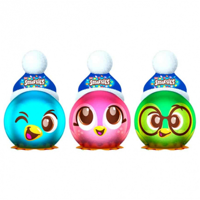 Шоколадови бонбони Смартис 85г Коледен пингвин Шоколадови бонбони Смартис 85г Коледен пингвин