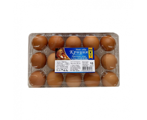 Яйца 15бр М Яйца 15бр М