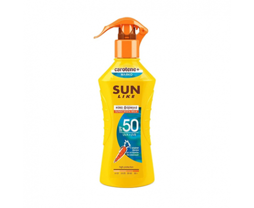 Слънцезащитно мляко - спрей Сън Лайк 200мл SPF50 Слънцезащитно мляко - спрей Сън Лайк 200мл SPF50