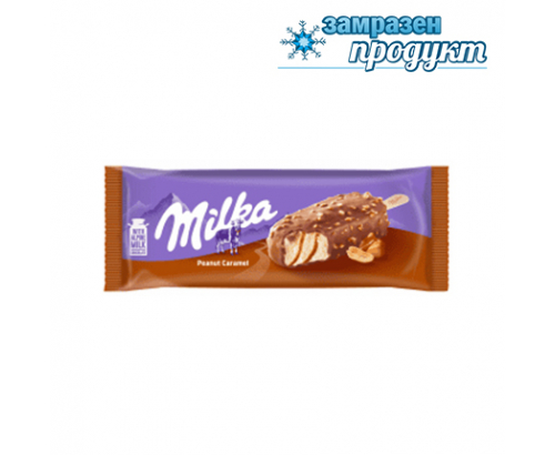 Сладолед Милка 90мл Фъстъчено масло и карамел Сладолед Милка 90мл Фъстъчено масло и карамел