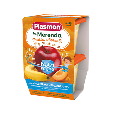 Млечен десерт Пласмон Нутримюн 2х120г Микс плодове и овесени ядки