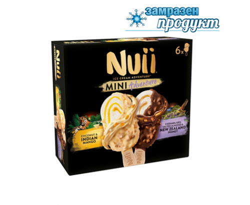 Сладолед Нуи 6х55мл Индийско манго и Новозеландски мед Сладолед Нуи 6х55мл Индийско манго и Новозеландски мед