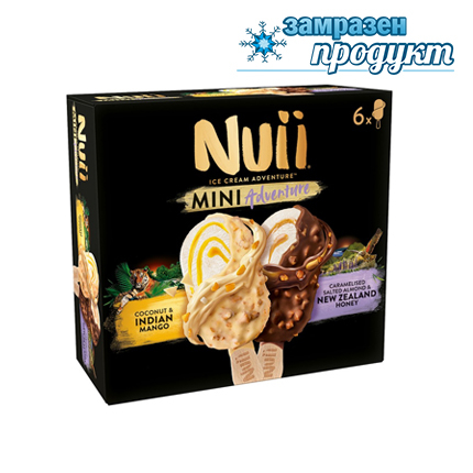 Сладолед Нуи 6х55мл Индийско манго и Новозеландски мед Сладолед Нуи 6х55мл Индийско манго и Новозеландски мед