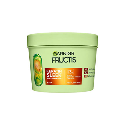 Маска за коса Фруктис 370мл Кератин Слийк Маска за коса Фруктис 370мл Кератин Слийк