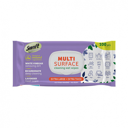 Влажни кърпи Суифт за различни повърхности 100бр Лавандула
