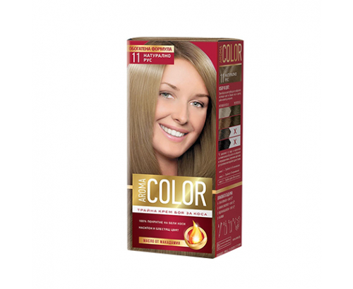 Боя за коса Арома Колор 11 Натурално русо Боя за коса Арома Колор 11 Натурално русо