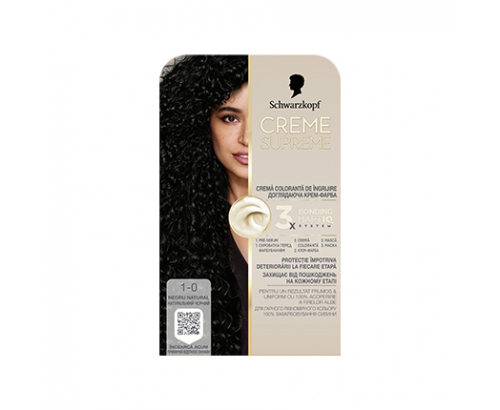 Боя за коса Крийм Сюприйм 1-0 Естествено черно Боя за коса Крийм Сюприйм 1-0 Естествено черно