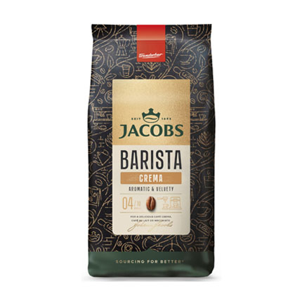 Кафе на зърна Якобс Бариста 1кг Крема Кафе на зърна Якобс Бариста 1кг Крема