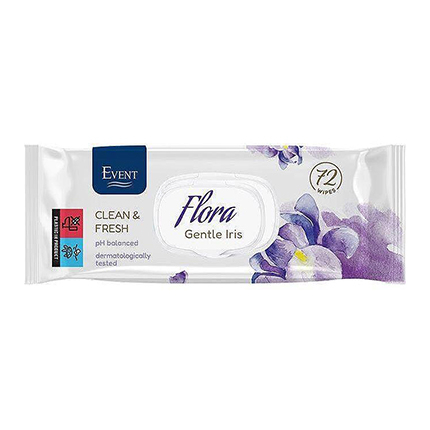 Влажни кърпи Евент Фреш 72бр Ирис