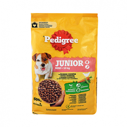 Храна за кучета Педигри Джуниър 500г Суха Дребни породи