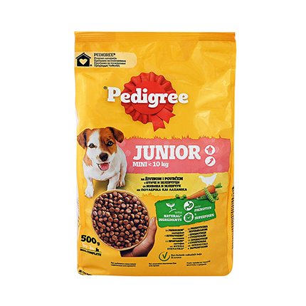 Храна за кучета Педигри Джуниър 500г Суха Дребни породи Храна за кучета Педигри Джуниър 500г Суха Дребни породи
