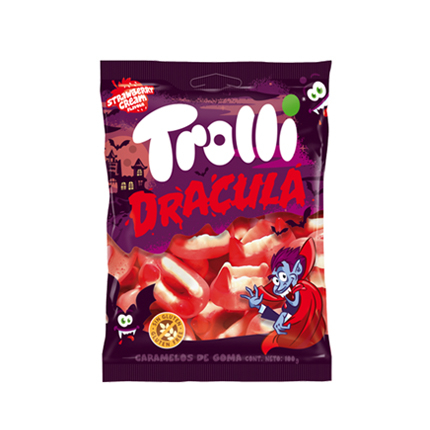 Желирани бонбони Троли 100г Дракула