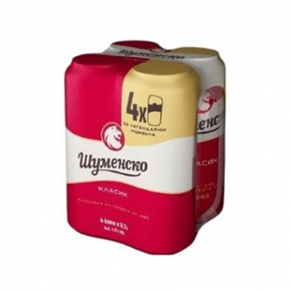 Бира Шуменско 4х500мл кен