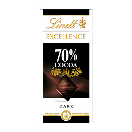 Шоколад Линдт Ексълънс 100г 70% какао