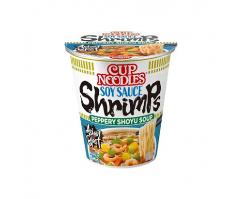 Инстантни спагети Нишин 63г Скариди със соев сос Инстантни спагети Нишин 63г Скариди със соев сос