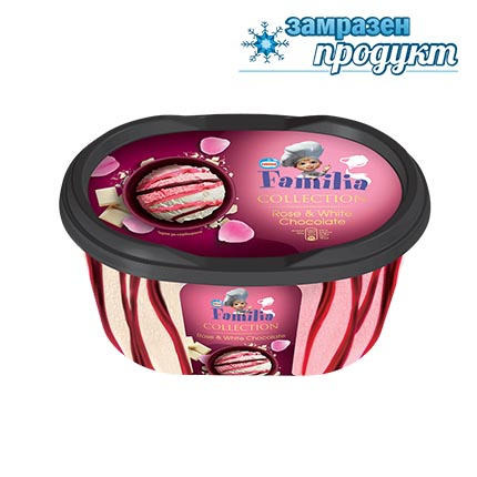 Сладолед Фамилия Колекция 505г Роза и бял шоколад