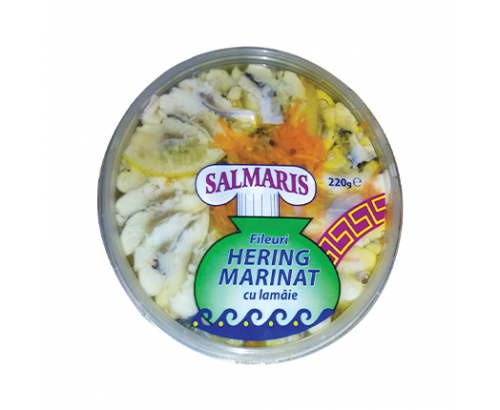 Мариновано филе от херинга Салмарис 220г С лимон Мариновано филе от херинга Салмарис 220г С лимон