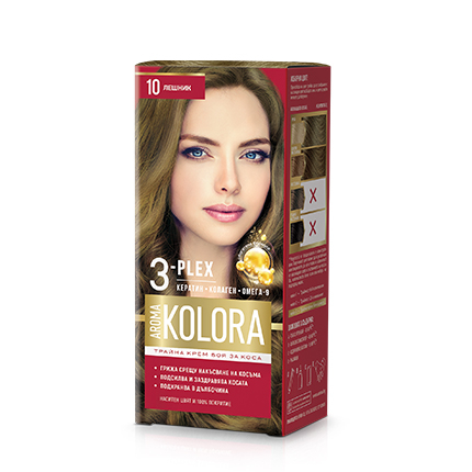 Боя за коса Арома Колор 10 Лешник Боя за коса Арома Колор 10 Лешник
