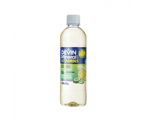 Минерална вода Девин 425мл Краставица, бъз и лимон