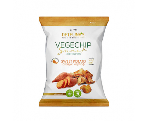 Чипс от сладък картоф Детелина 60г Чипс от сладък картоф Детелина 60г