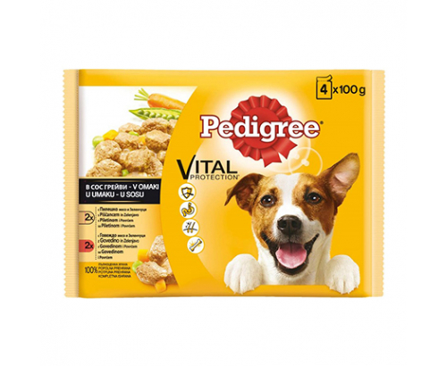 Храна за кучета Педигри 4х100г Пауч Храна за кучета Педигри 4х100г Пауч