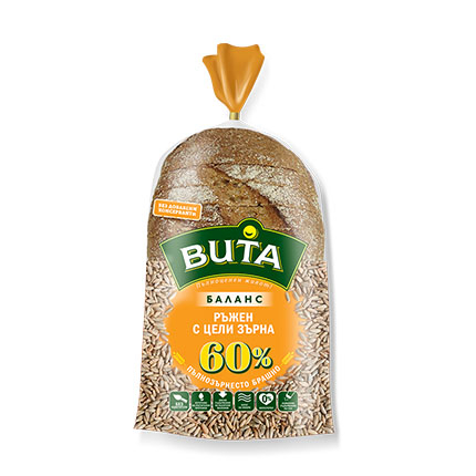 Хляб Вита Баланс 450г Ръжен с цели зърна