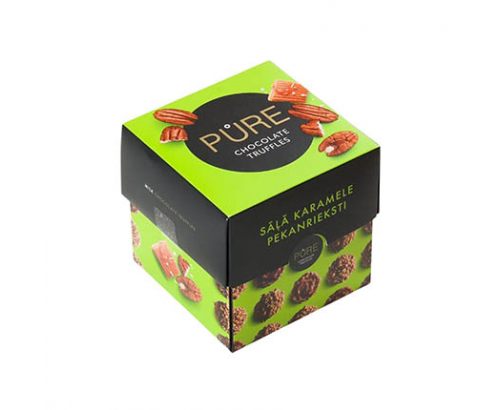 Шоколадови бонбони Пюр Куб 110г Солен карамел Шоколадови бонбони Пюр Куб 110г Солен карамел