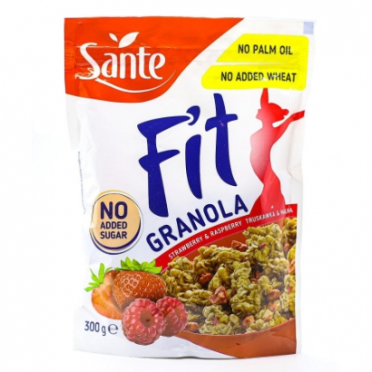Мюсли Санте Фит 300г Гранола ягоди и малини