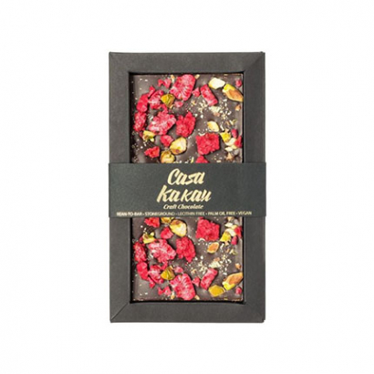 Шоколад Каса Какау 70г Шам фъстък и малина