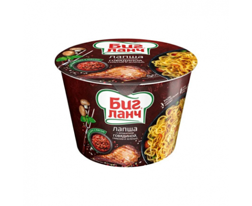 Инстантни спагети Биг Ланч 90г Говеждо и гъби Инстантни спагети Биг Ланч 90г Говеждо и гъби