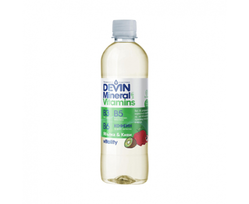 Минерална вода Девин с витамини и минерили 425мл Киви и ябълка