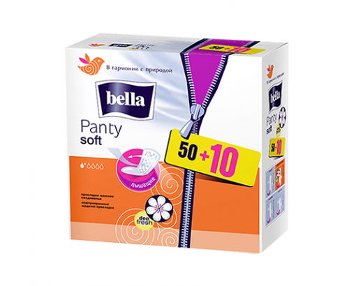 Ежедневни превръзки Панти Софт 60бр Ароматизирани Ежедневни превръзки Панти Софт 60бр Ароматизирани