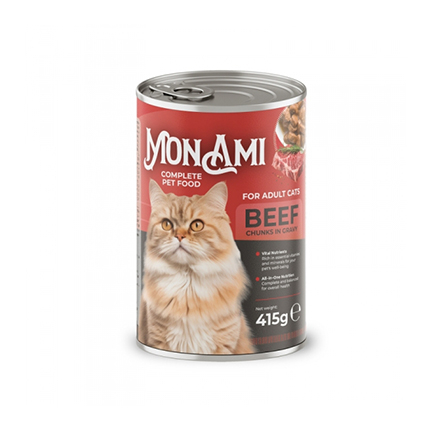 Храна за котки Мон Ами 415г Говеждо