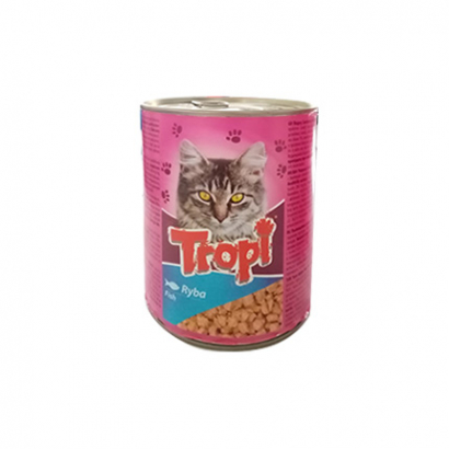 Храна за котки Тропи 415г Консерва Риба