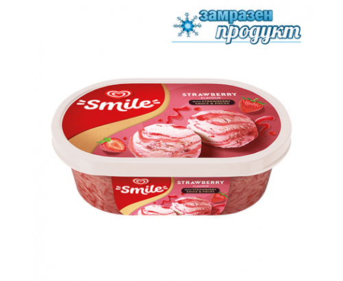 Сладолед Смайл 900мл Ягода Сладолед Смайл 900мл Ягода
