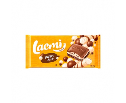 Шоколад Рошен Лакми 85г Млечен и криспи Шоколад Рошен Лакми 85г Млечен и криспи