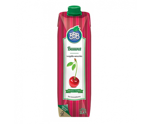 Плодова напитка ВВВ 1л Вишна 25% Плодова напитка ВВВ 1л Вишна 25%