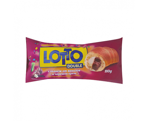 Кроасан Лотто 110г Ванилия и череша Кроасан Лотто 110г Ванилия и череша