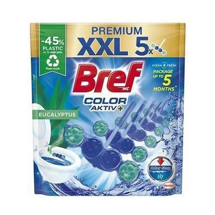Ароматизатор за тоалетна Бреф Премиум 5х50г Евкалипт