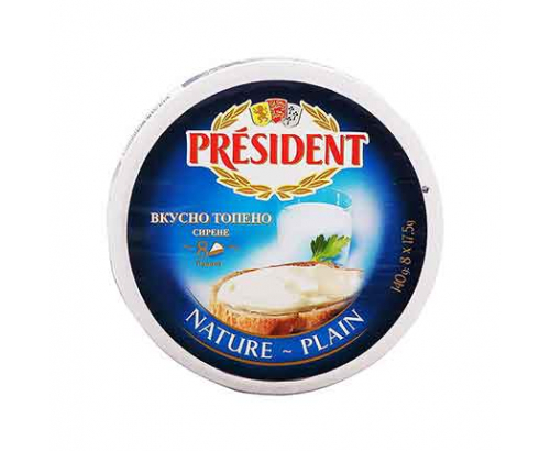 Топено сирене Президент 140г Натурално Топено сирене Президент 140г Натурално