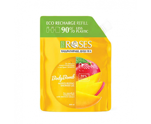 Душ гел Роузес 600мл Манго пълнител Душ гел Роузес 600мл Манго пълнител